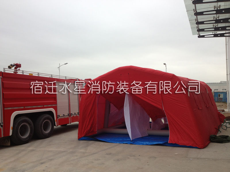 Public decontamination tent
